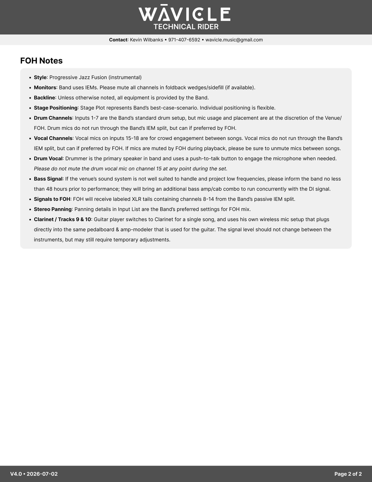 Tech Rider - Page 2 Tech Rider - Page 2